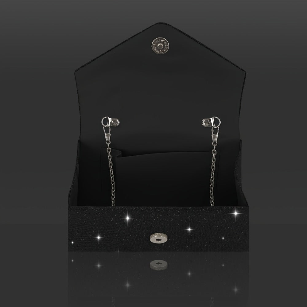 Women's Wallet – Sequin Clutch Rhinestone Jewelry Set – detail view 13