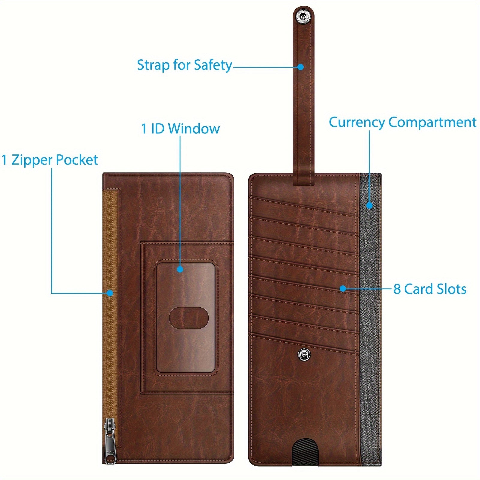 Women's Wallet – Slim Card Card Slots Id – front view - product view 9