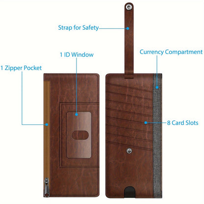 Women's Wallet – Slim Card Card Slots Id – front view - product view 9