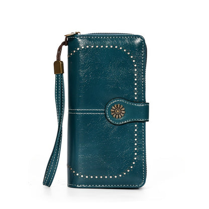 Women's Wallet – Sunflower Pattern Wristlet Card Slots – detail view 6