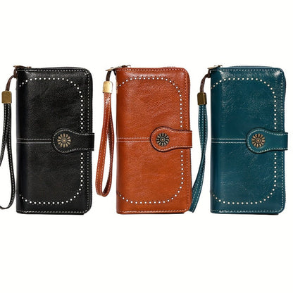 Women's Wallet – Sunflower Pattern Wristlet Card Slots – detail view 8