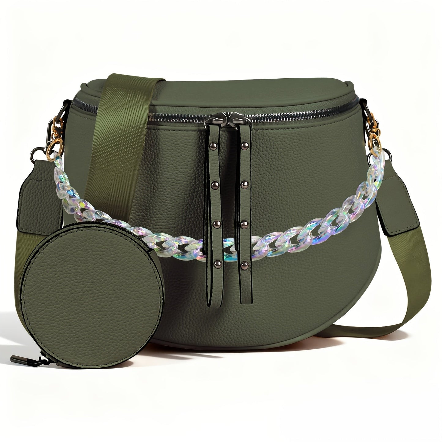 Women's Wallet – for Travel & Everyday Use, Chain Strap Set Adjustable Detachable – detail view 2