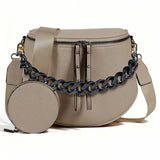 Light color + glossy black chain