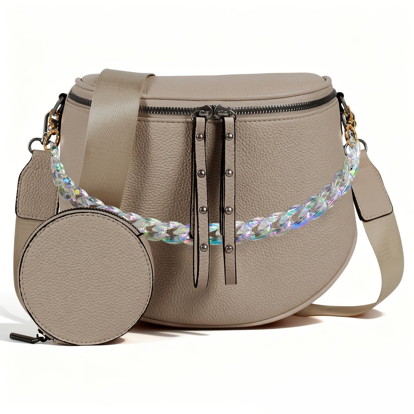 Women's Wallet – for Travel & Everyday Use, Chain Strap Set Adjustable Detachable – detail view 36