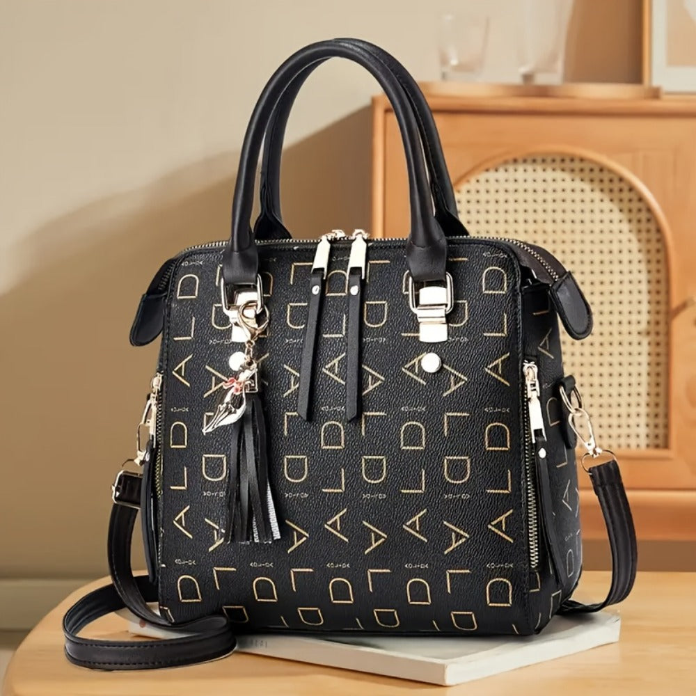 Women's Wallet – for Travel & Everyday Use, Monogram Zipper Detachable Strap Colorful – detail view 12