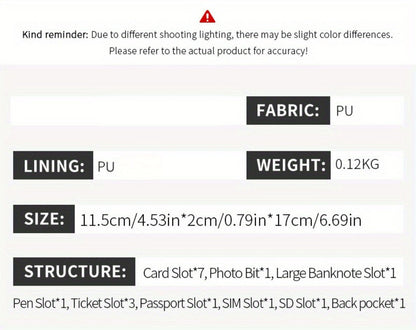 Women's Wallet – for Travel & Everyday Use, Rfid Bifold Zipper Passport Organizer – detail view 12