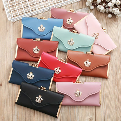 Women's Wallet – Trifold Clutch Rhinestone Crown Luxury – detail view 8