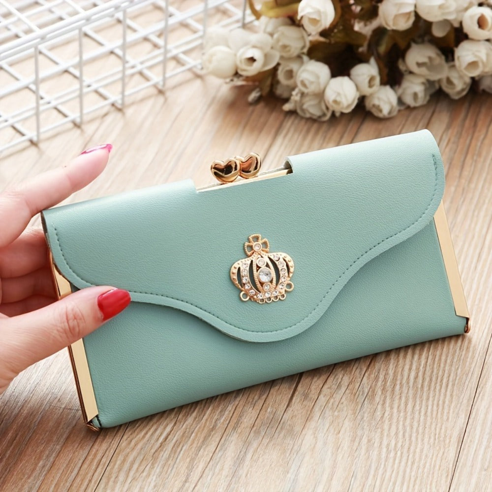 Women's Wallet – Trifold Clutch Rhinestone Crown Luxury – detail view 9