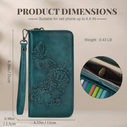 Women's Wallet – Vegan Leather, RFID Blocking – detail view 4