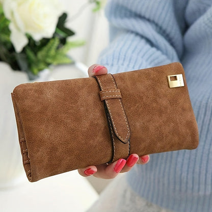 Women's Wallet – Vegan Leather, Vegan Leather Long Solid Color – detail view 18