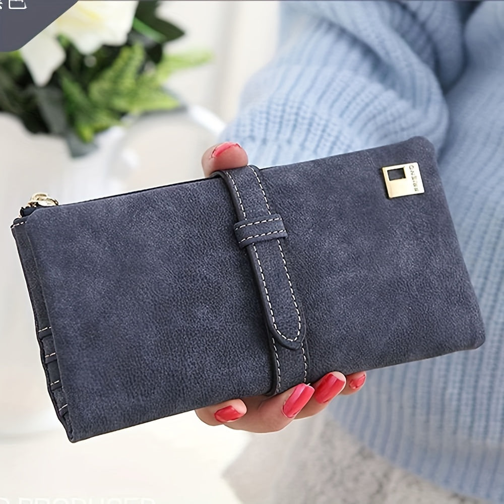 Women's Wallet – Vegan Leather, Vegan Leather Long Solid Color – detail view 20