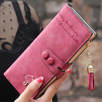 Women's Wallet – Vegan Leather, Large Capacity, for Everyday Use – front view