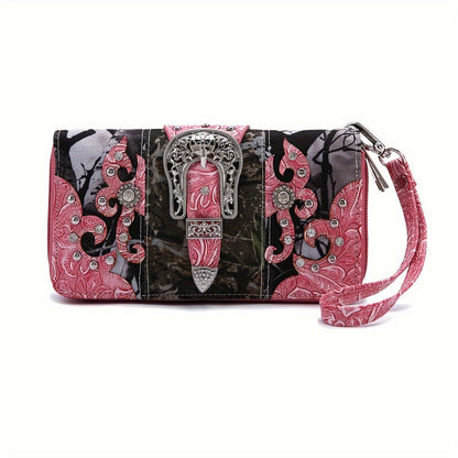 Women's Wallet – Western Camouflage Set Concho Buckle – detail view 9