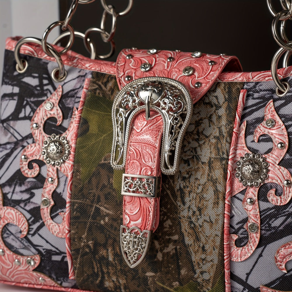 Women's Wallet – Western Camouflage Set Concho Buckle – detail view 10