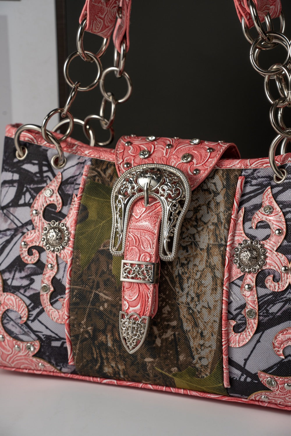 Women's Wallet – Western Camouflage Set Concho Buckle – detail view 15
