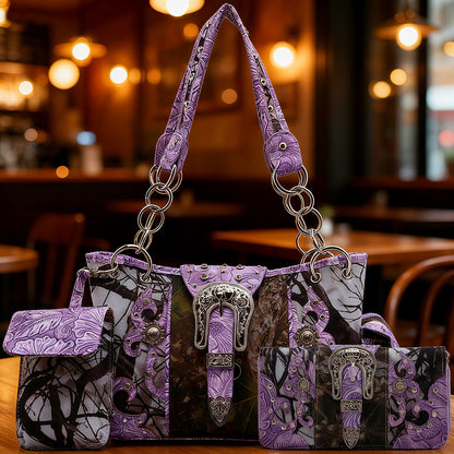 Women's Wallet – Western Camouflage Set Concho Buckle – detail view 23