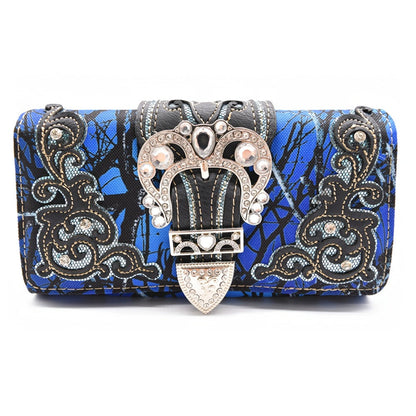 Women's Wallet – Western Style Embroidered Set Faux – detail view 12