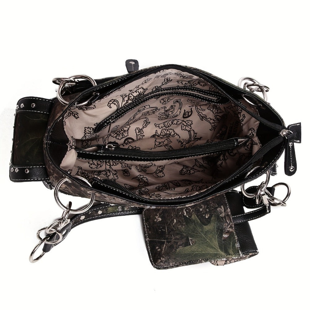 Women's Wallet – Western Studded Concealed Carry Camouflage – detail view 16
