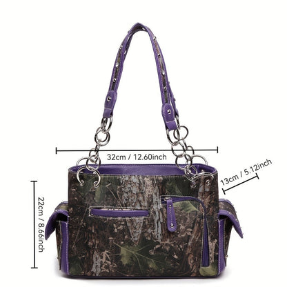 Women's Wallet – Western Studded Concealed Carry Camouflage – detail view 4