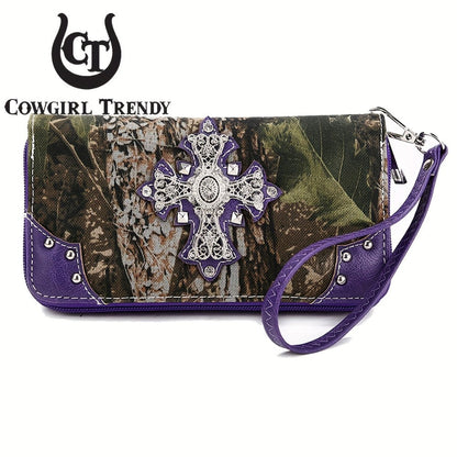Women's Wallet – Western Studded Faux Leather Concealed – detail view 12