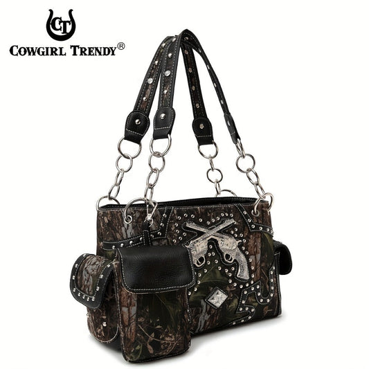Women's Wallet – Western Tooled Set Concealed Carry – alternate view