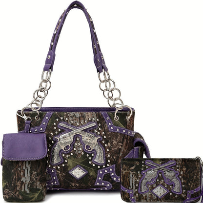 Women's Wallet – Western Tooled Set Concealed Carry – detail view 6