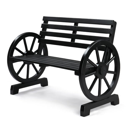 Outdoor Bench shown in the Black option