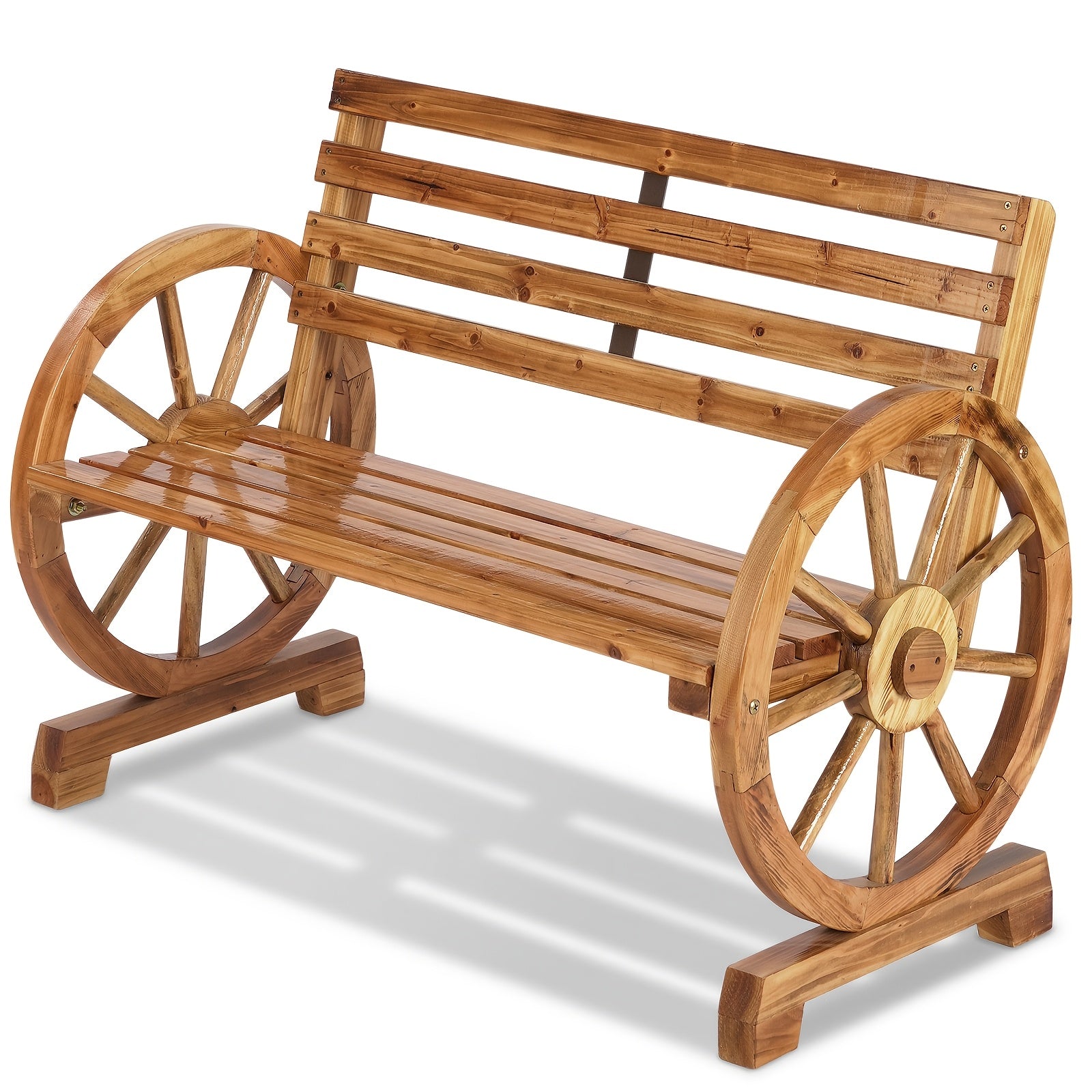 Outdoor Bench shown in the Light Carbonized Color option