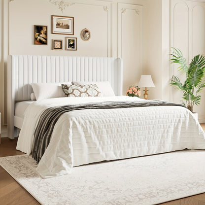 Bed Frame shown in the White, King option