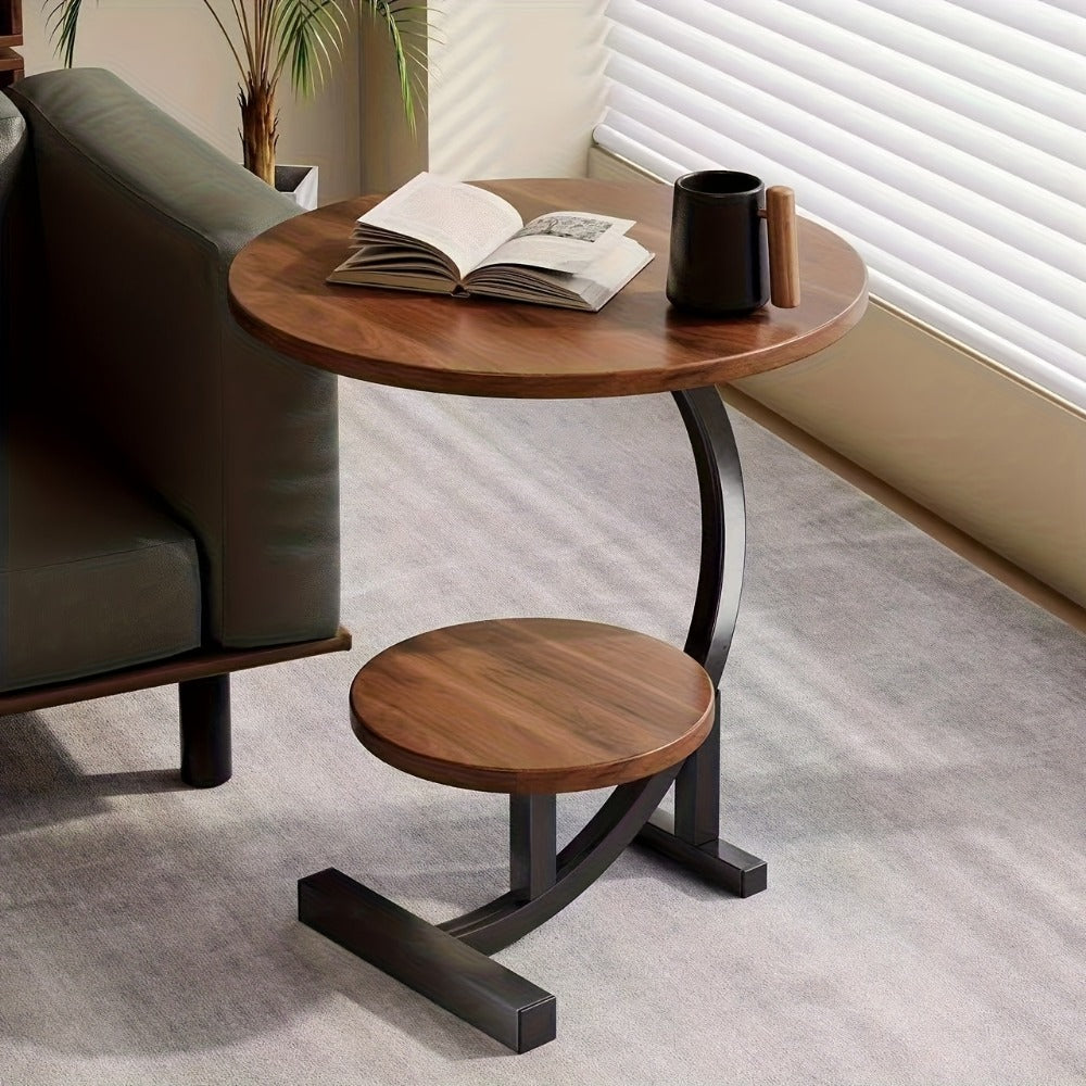 Wrought Iron Metal Side Table, Small Accent Table for Work, Display, and Everyday Use detail image - detail view 10