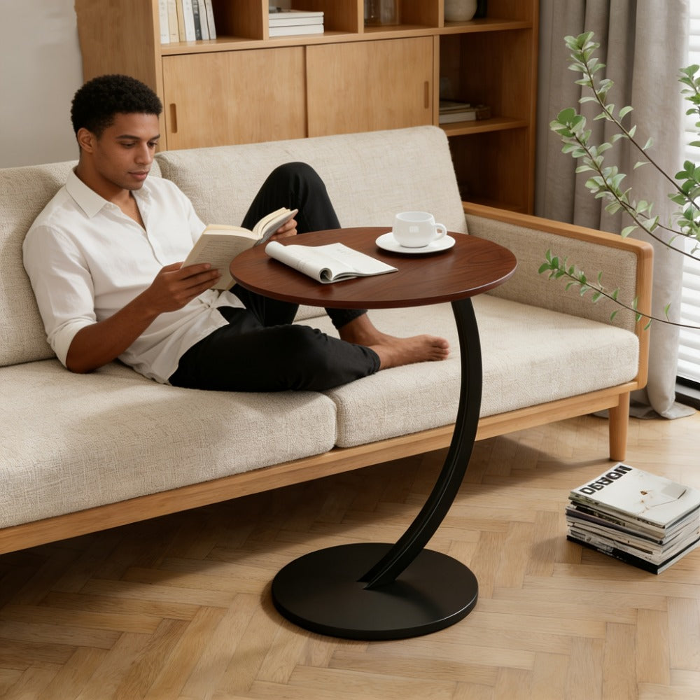 Wrought Iron Metal Side Table, Small Accent Table for Work, Display, and Everyday Use detail image - detail view 11
