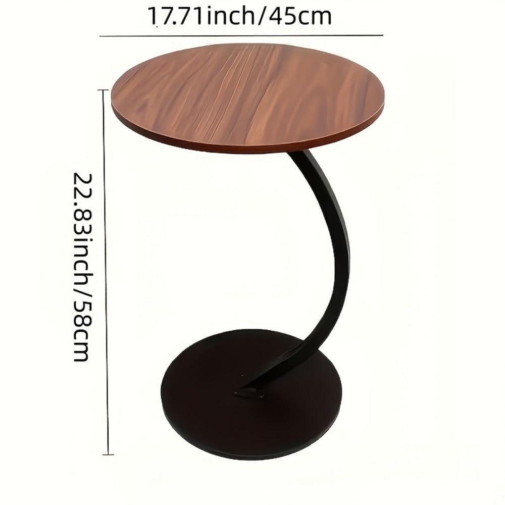 Wrought Iron Metal Side Table, Small Accent Table for Work, Display, and Everyday Use detail image - detail view 12