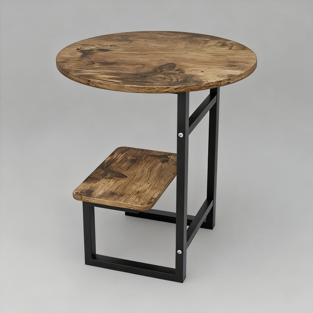 Wrought Iron Metal Side Table, Small Accent Table for Work, Display, and Everyday Use detail image - detail view 13