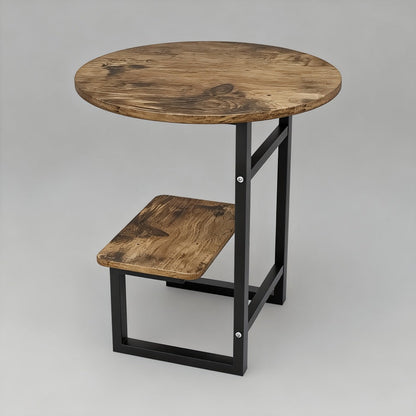 Wrought Iron Metal Side Table, Small Accent Table for Work, Display, and Everyday Use detail image - detail view 13