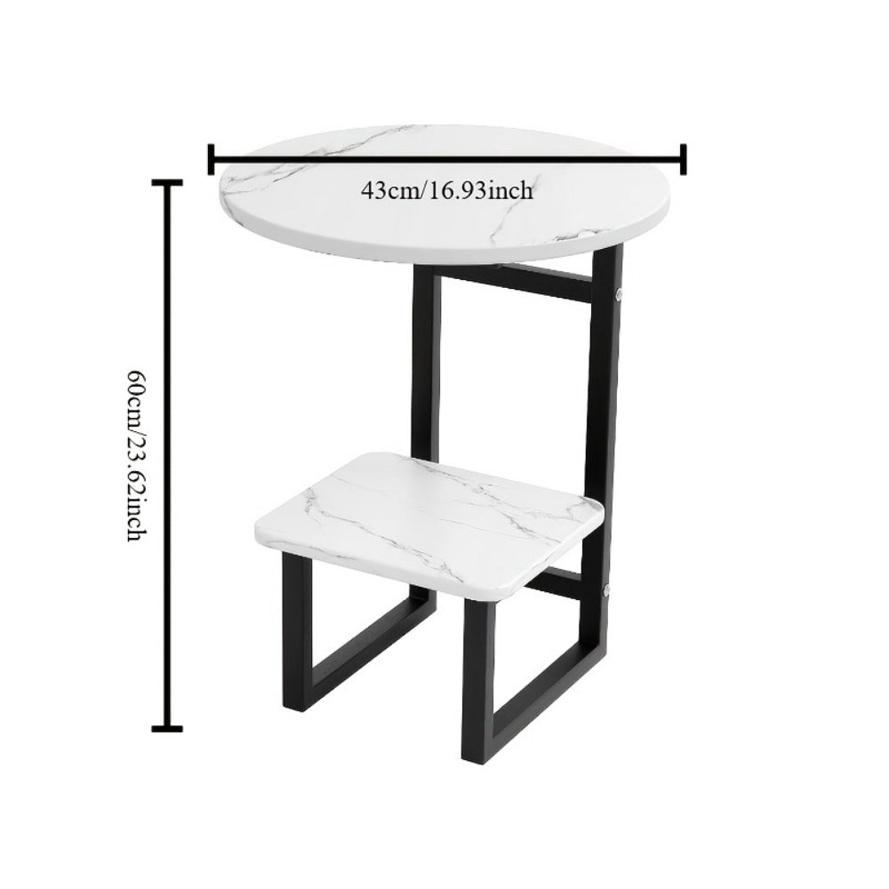 Wrought Iron Metal Side Table, Small Accent Table for Work, Display, and Everyday Use detail image - detail view 14