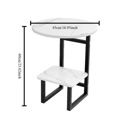 Wrought Iron Metal Side Table, Small Accent Table for Work, Display, and Everyday Use detail image - detail view 14