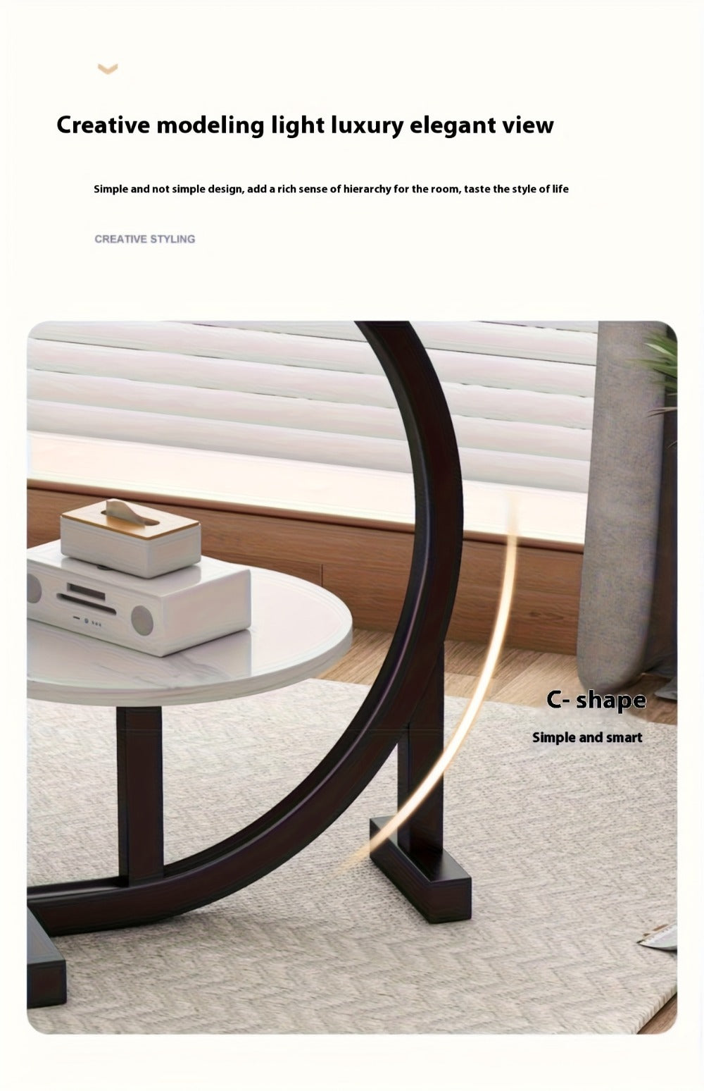 Wrought Iron Metal Side Table, Small Accent Table for Work, Display, and Everyday Use detail image - detail view 20
