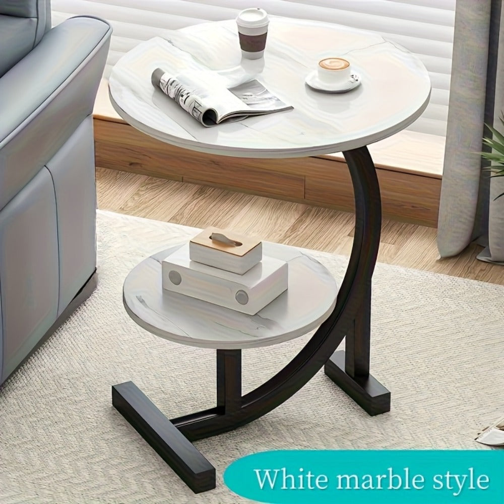 Wrought Iron Metal Side Table, Small Accent Table for Work, Display, and Everyday Use detail image - detail view 3
