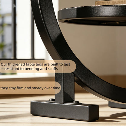 Wrought Iron Metal Side Table, Small Accent Table for Work, Display, and Everyday Use detail image - detail view 6