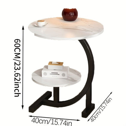 Wrought Iron Metal Side Table, Small Accent Table for Work, Display, and Everyday Use detail image - detail view 8