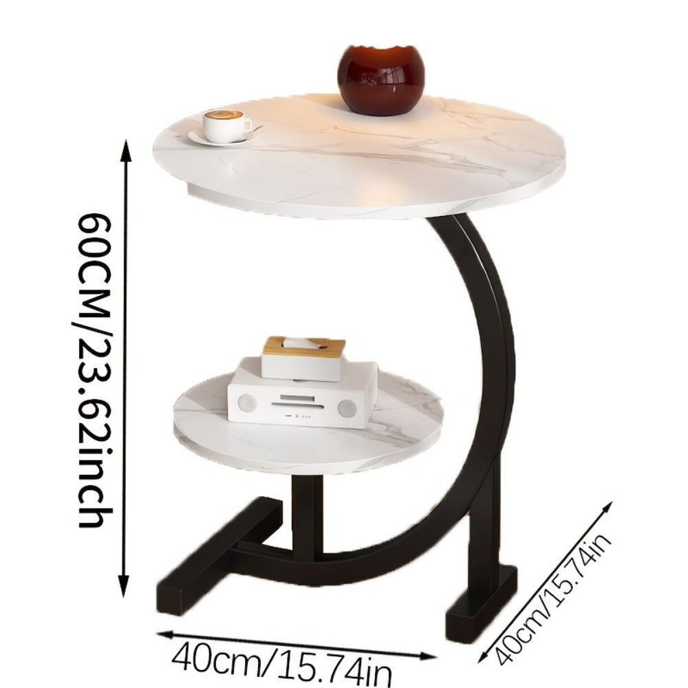 Wrought Iron Side Table, Bedside End Table for Work, Display, and Everyday Use detail image - detail view 10