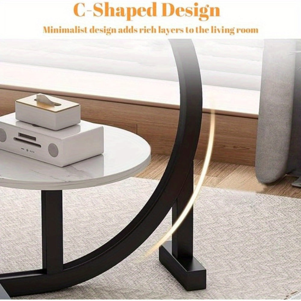 Wrought Iron Side Table, Bedside End Table for Work, Display, and Everyday Use detail image - detail view 16