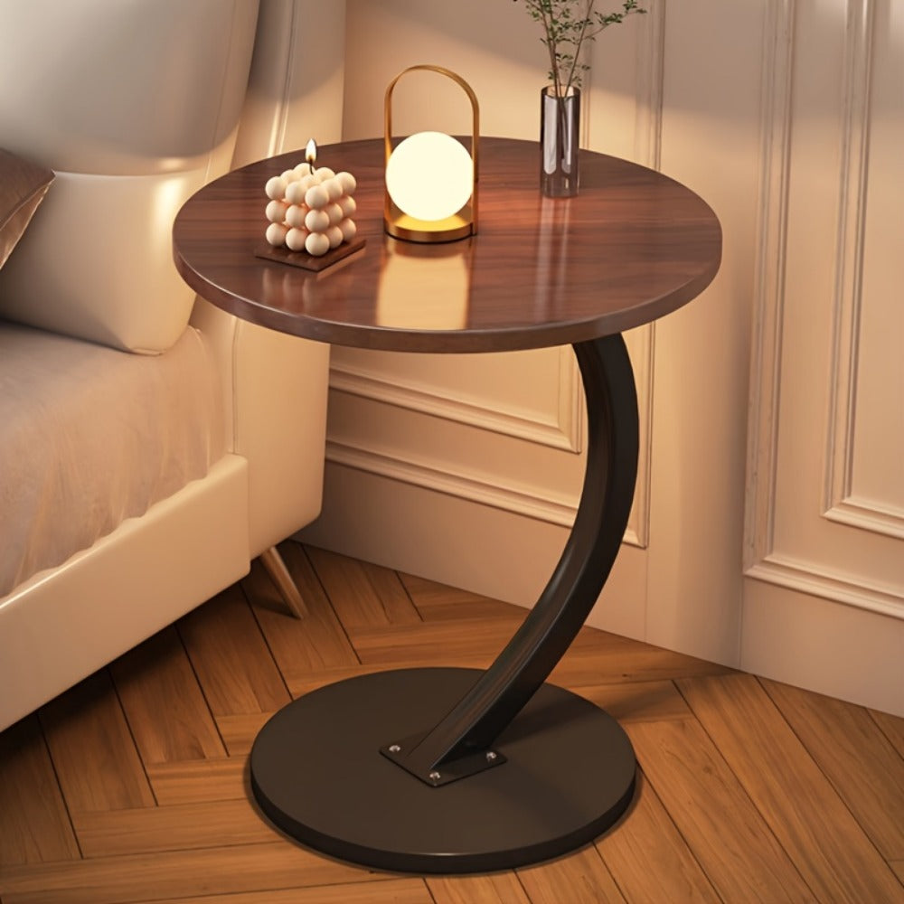 Wrought Iron Side Table, Bedside End Table for Work, Display, and Everyday Use detail image - detail view 17