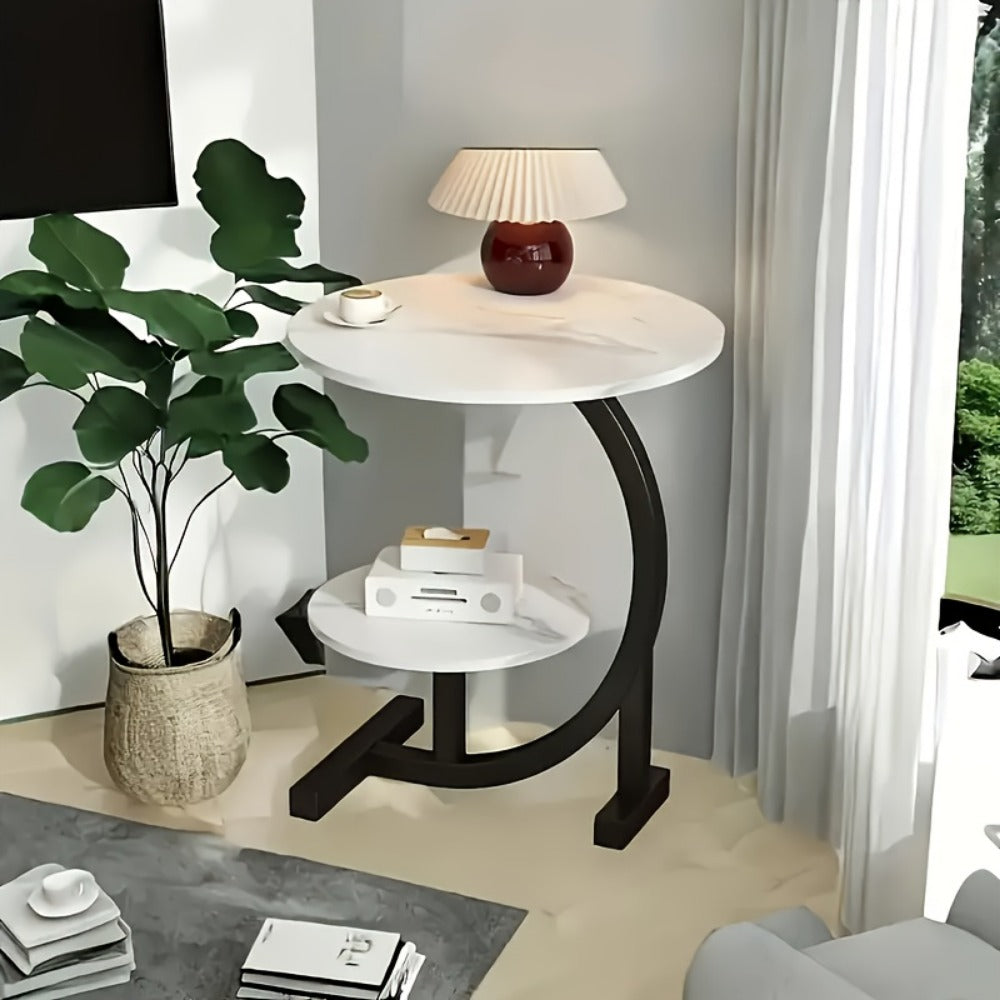 Wrought Iron Side Table, Bedside End Table for Work, Display, and Everyday Use detail image - detail view 18
