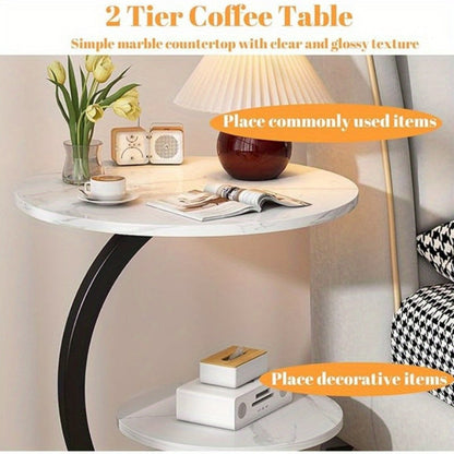 Wrought Iron Side Table, Bedside End Table for Work, Display, and Everyday Use detail image - detail view 19