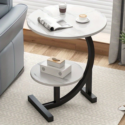 Wrought Iron Side Table, Bedside End Table for Work, Display, and Everyday Use detail image