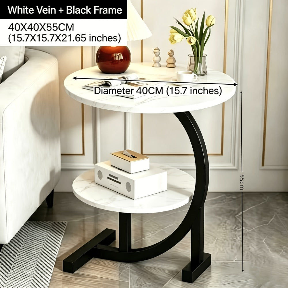 Wrought Iron Side Table, Bedside End Table for Work, Display, and Everyday Use detail image - detail view 5