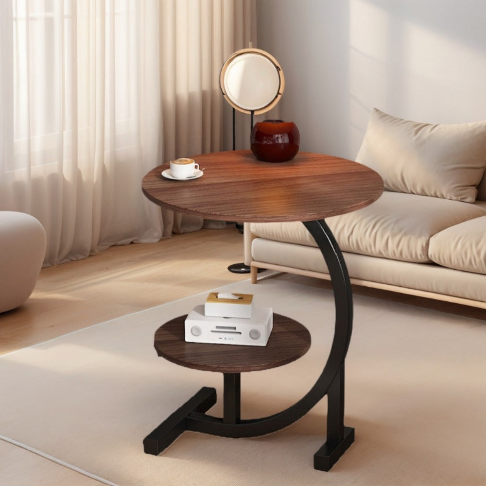 Wrought Iron Side Table, Bedside End Table for Work, Display, and Everyday Use detail image - detail view 6