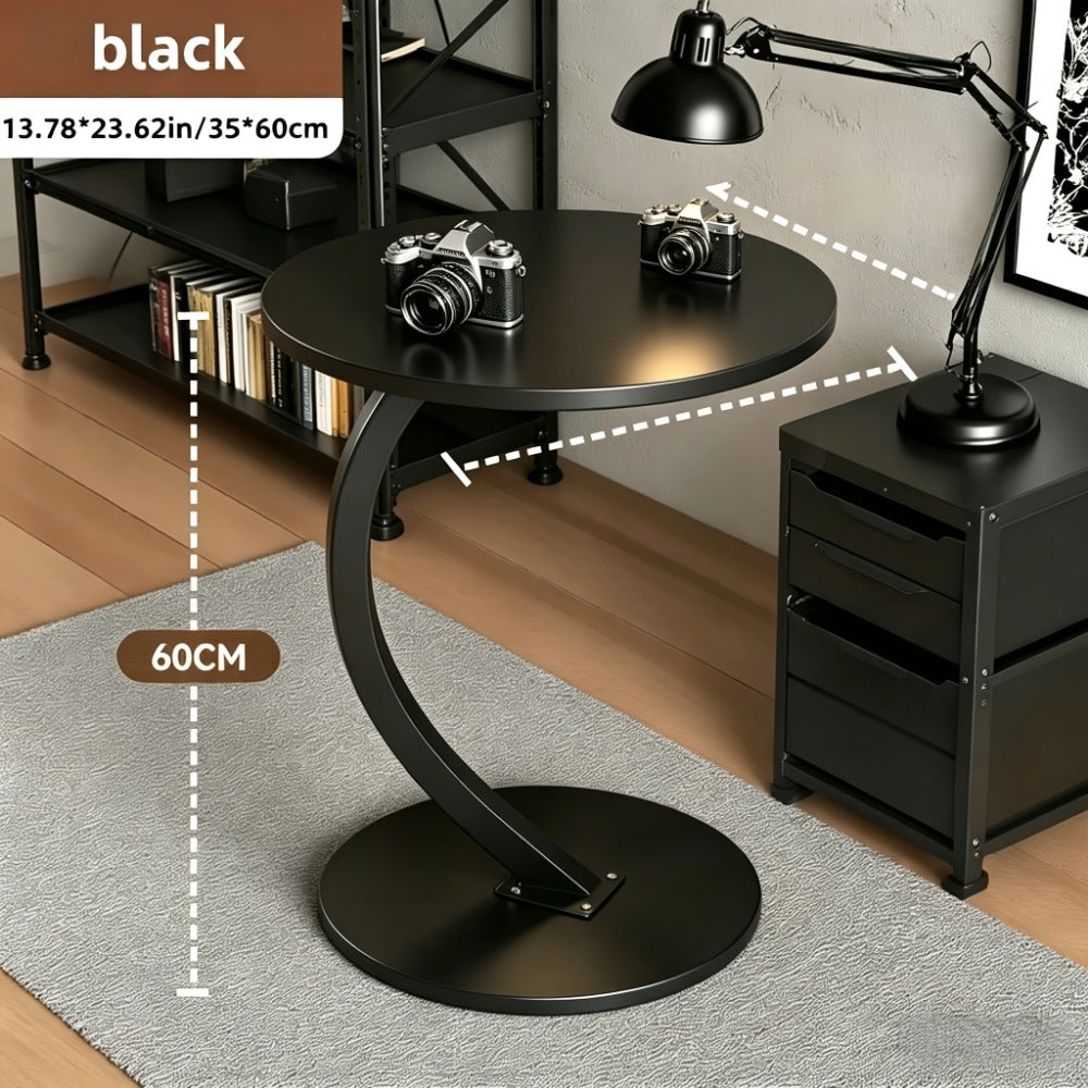 Wrought Iron Side Table, Bedside End Table for Work, Display, and Everyday Use detail image - detail view 7