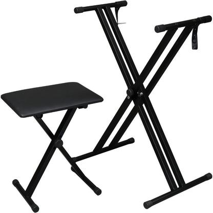 X-Style Keyboard Stand and Bench Set for 49, 61, 76 and 88-Key Pianos detail image - detail view 3